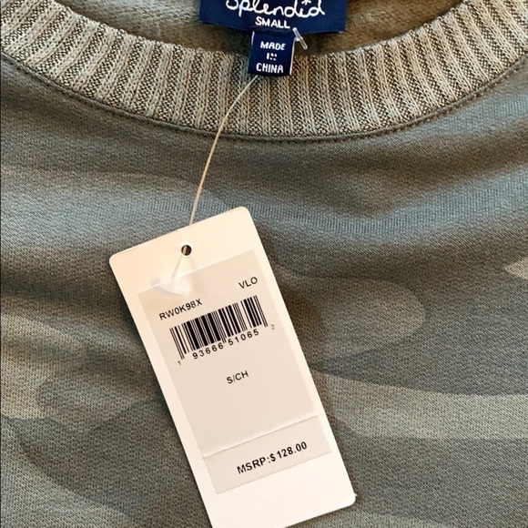 💕HP💕Splendid camo pullover shirt - Picture 9 of 10